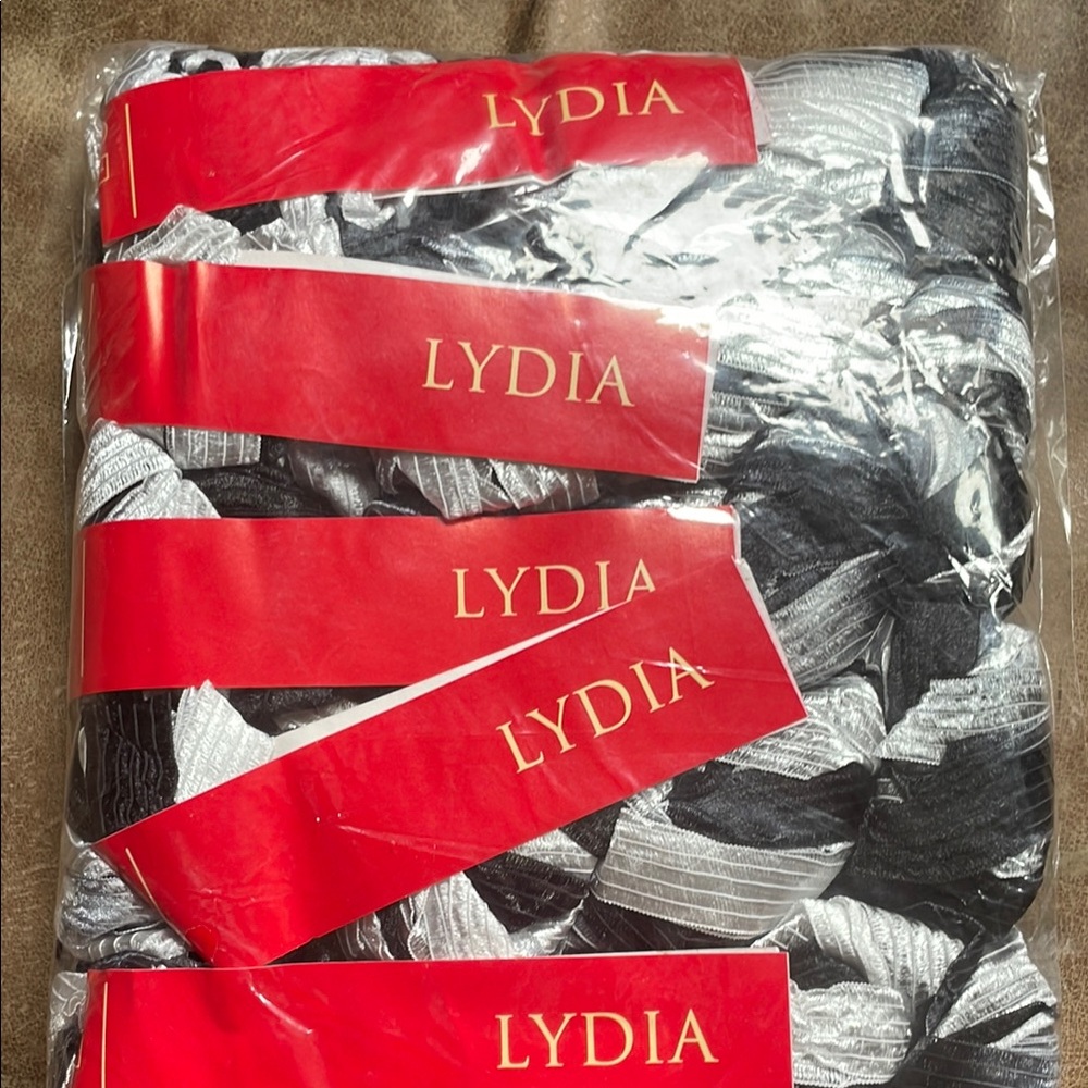 Feza Lydia Black And Gray Monochrome Fiber Art Yarn